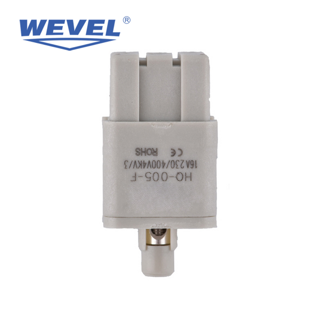 Heavy Duty industri&euml;le connector met meerdere circuits, schroefaansluiting mannelijk/vrouwelijk