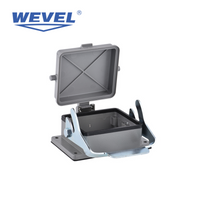Mannelijke vrouwelijke IP65 waterdichte zware voertuigconnector koperen pinnen