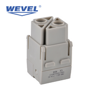 ซ็อกเก็ตตัวเชื่อมต่อสี่เหลี่ยมสำหรับงานหนักปิดผนึก IP65 สำหรับสถานีพลังงานกลางแจ้ง